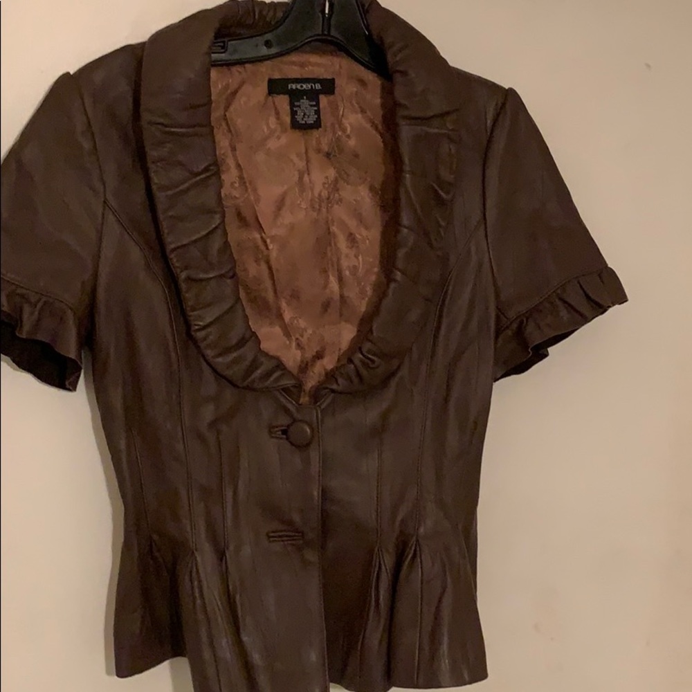 Leather shirt